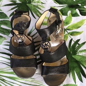 Michael Kors Black Wedges